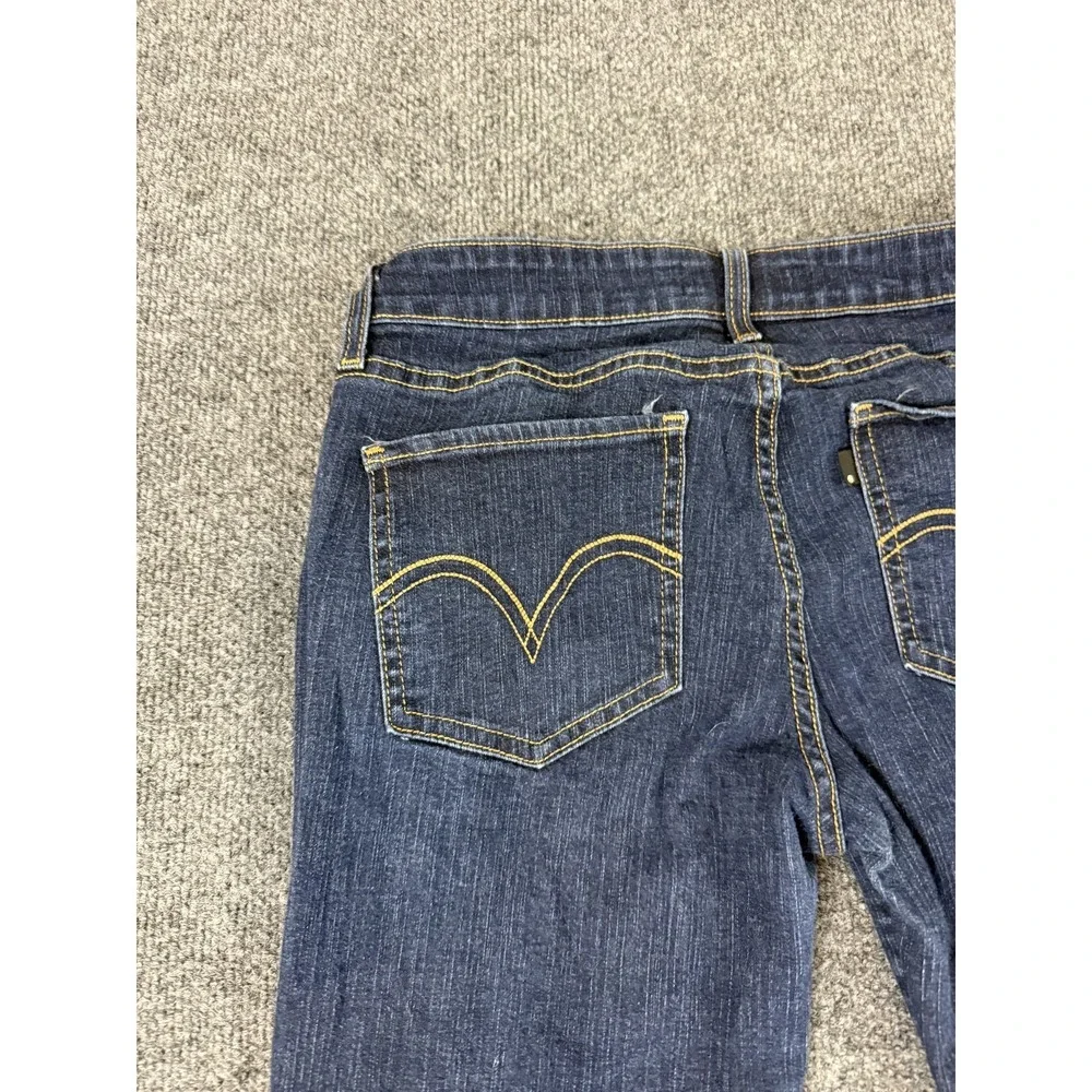 Levi's 535 Legging Jeans Women's Size 11 Short Dark Wash Stretch Mid Rise Denim